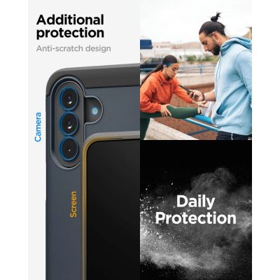 14. Etui Spigen Tough Armor na Samsung Galaxy A57 5G - granatowe
