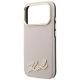 6. Etui Karl Lagerfeld Grained with Resin Signature Logo MagSafe na iPhone 18 Pro / 17 Pro - różowe