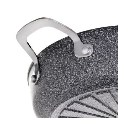 6. Patelnia BALLARINI Salina Granitium głęboka z 2 uchwytami granitowa 24 cm 75002-811-0