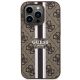 3. Etui Guess 4G Printed Stripes MagSafe na iPhone 14 Pro Max - brązowe