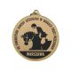 5. Medal metalowy z grawerowaniem na laminacie