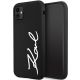 Etui Karl Lagerfeld Silicone Signature na iPhone 11 / Xr - czarne