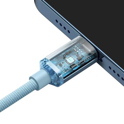 4. Kabel Baseus CAJY001303 Lightning - USB-C PD 20W 480Mb/s 1,2m - niebieski