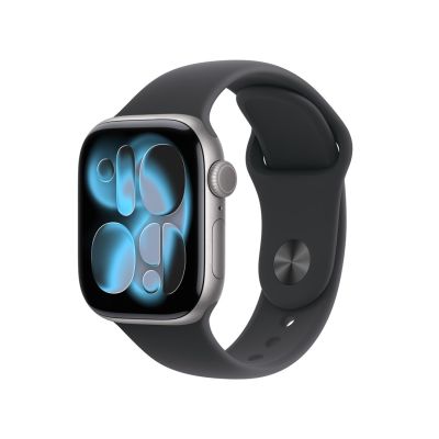Zegarek Apple Watch Series 11 (2025) GPS 42mm Aluminiowa koperta w kolorze gwiezdnej szarości ze sportowym paskiem M/L