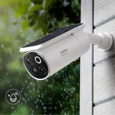 7. Zewnętrzny zestaw monitoringu Baseus Security S1 Pro Dual 3K (2 kamery) – biały