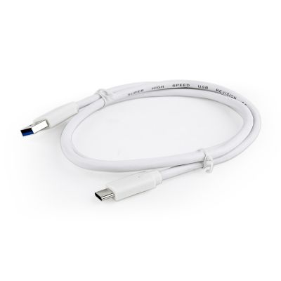 4. Kabel GEMBIRD CCP-USB3-AMCM-1M-W (USB typu C M - USB 3.0 M; 1m; kolor biały)