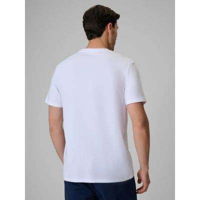 2. T-shirt regular męski z logo 4F 4FRSS26TTSHM3999-10S
