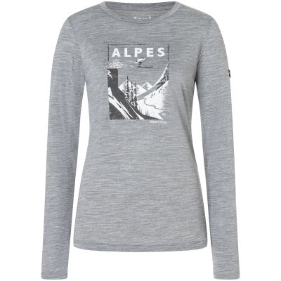 Longsleeve SUPER.NATURAL W ALPES LS szary