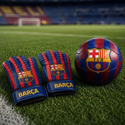 9. FC Barcelona rękawice bramkarskie junior BG9003