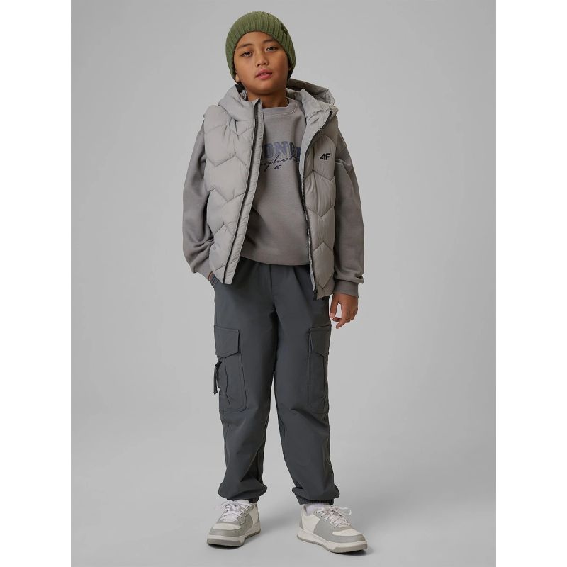 6. Bezrękawnik z wypełnieniem syntetycznym chłopięcy 4F 4FJRSS26TVJAM352-25S