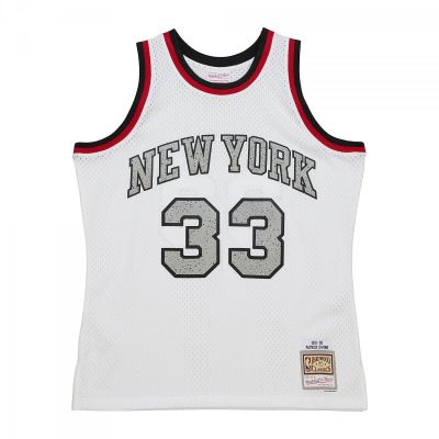 Koszulka Mitchell &amp; Ness NBA Cracked Cement Swingman Jersey Knicks 1991 Patrick Ewing M TFSM5934-NYK91PEWWHIT