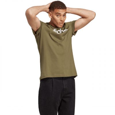 5. Koszulka adidas Essentials Single Jersey Linear Embroidered Logo Tee M IC9280