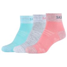 Skechers 3PPK Wm Mesh Ventilation Quarter Socks SK42022-3060 Wielokolorowe 31-34