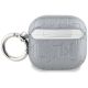 2. Etui Karl Lagerfeld Monogram Choupette Head na AirPods 4 - srebrne