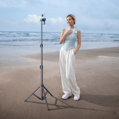 8. Statyw trójnożny Wozinsky WRLD-00Y1S tripod wytrzymały statyw ze stali węglowej 1.7m matowy - czarny
