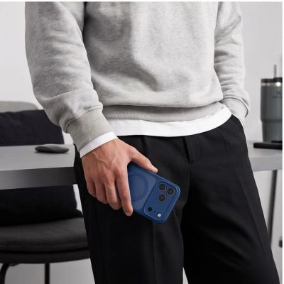 6. Etui Tech-Protect BasicMag MagSafe na iPhone 17 Pro Max / 18 Pro Max - ciemnoniebieskie matowe