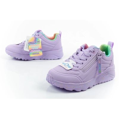 8. Skechers buty sneakersy sportowe dziecięce Uno Lite fioletowe wygodne