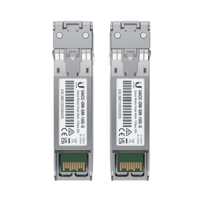 9. Wkładka SFP+ Ubiquiti 10 Gbps Bidirectional Single-Mode Optical Module 2-pack