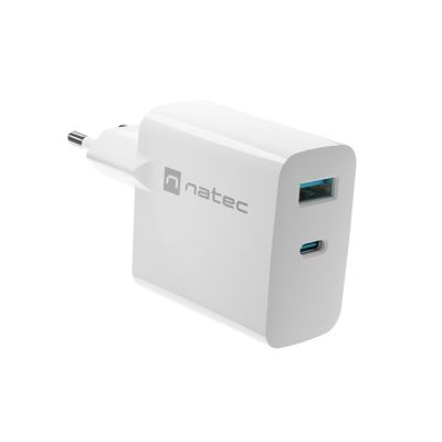 4. NATEC ŁADOWARKA RIBERA GAN 1X USB-A + 1X USB-C 45W BIAŁA NUC-2142