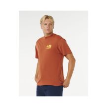 Koszulka męska RIP CURL Pacific Rinse Glass Off Tee brązowa