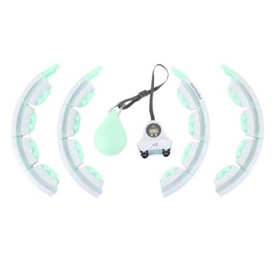 8. Hula hop HMS HHW06 z wypustkami, obciążnikiem i licznikiem zielony