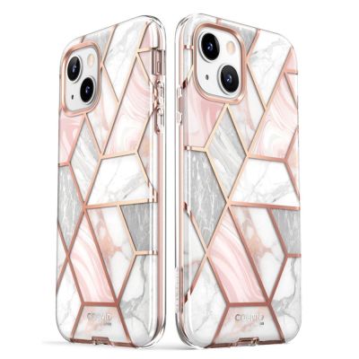 6. Etui Supcase Cosmo na iPhone 14 Plus - różowy marmur