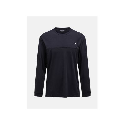 Koszulka męska PEAK PERFORMANCE M Trail Wool Blend LS kolor czarny