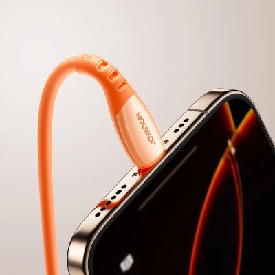 10. Kabel Joyroom S-A59 Vibrant Series 3A USB-A - Lightning 1,2m - pomarańczowy