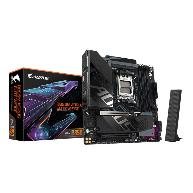 7. Płyta główna MB AMD B850 SAM5 MATX/B850M A ELT WF6E 1.1 GIGABYTE