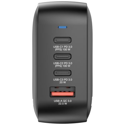 3. Verbatim Mini GaN Ładowarka 100W 3xUSB-C PD, 1xUSB-A QC 3.0