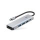 2. Adapter Tech-Protect HB01 HUB Adapter 5w1 USB-C + USB3.0 + HDMI 4K 60Hz + PD100W - szary