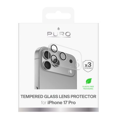 2. Szkło hartowane Puro Camera Standard na iPhone 17 Pro na wyspę aparatu i obiektywy
