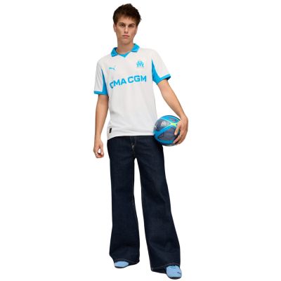 7. Koszulka męska Puma Olympique Marsylia Home Jersey Replica biała 779801 01