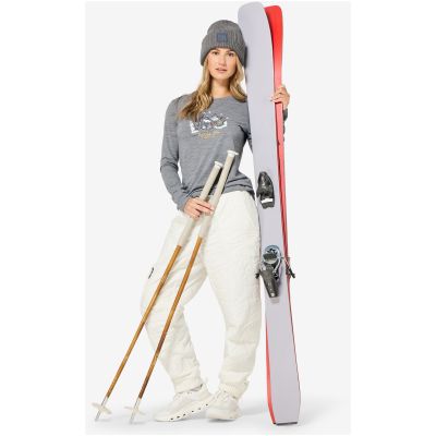 2. Longsleeve damski SUPER.NATURAL W APRES SKI LS szary