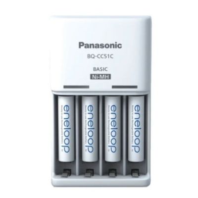3. ŁADOWARKA PANASONIC BASIC + 4x AAA ENELOOP 800 mAh