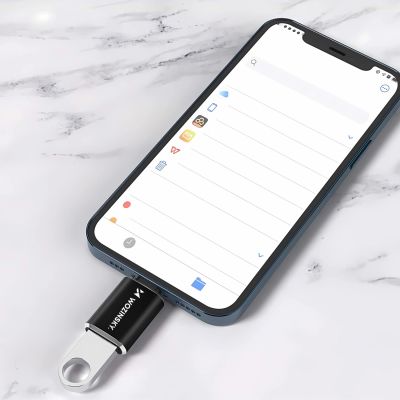 9. Adapter Wozinsky WALA-01 Lightning - USB-A OTG - czarny