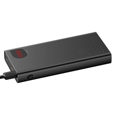 4. Baseus Adaman powerbank z szybkim ładowaniem 20000mAh 22.5W + kabel USB-A - USB-C 3A 0.3m czarny