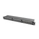 9. Patch panel Lanberg PPS6-1024-B (1U; kat. 6; 24xRJ-45)