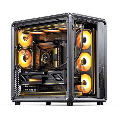 16. Jonsbo X400 PC-Gehäuse, Midi-Tower, ATX, Tempered Glass - grau