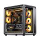 16. Jonsbo X400 PC-Gehäuse, Midi-Tower, ATX, Tempered Glass - grau