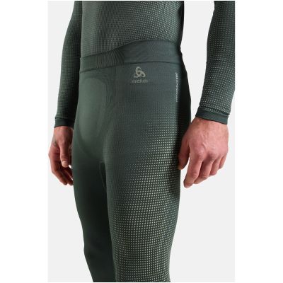 5. Spodnie Odlo BL BOTTOM long PERFORMANCE WARM zielone