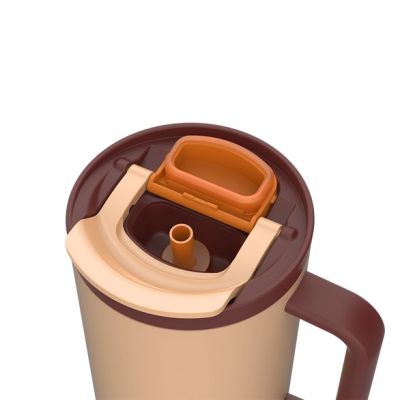 11. Kubek termiczny ze słomką Kambukka Rio Tumbler 950ml, Almond Dream