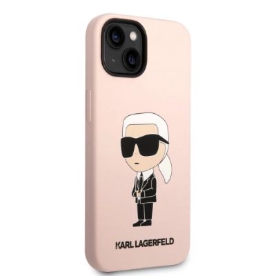 4. Etui Karl Lagerfeld Silicone Ikonik MagSafe na iPhone 14 Plus - różowe
