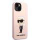 4. Etui Karl Lagerfeld Silicone Ikonik MagSafe na iPhone 14 Plus - różowe