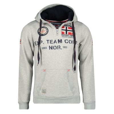 Bluza męska Geographical Norway GOPTAINE MEN 100 EO BS2 (WT1885H/GN-LIGHT GREY)