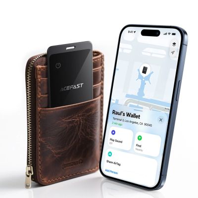 6. Lokalizator Bluetooth Acefast S3 w formie karty kompatybilny z Apple Find My - szary