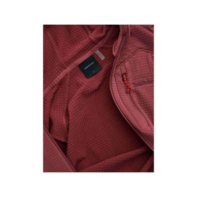 4. Bluza damska PEAK PERFORMANCE W Trail Polartec Power Grid Zip Hood kolor czerwony