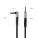 2. Kabel kątowy audio Orico AXW mini jack 3.5 mm męski do męskiego 5 m - czarny