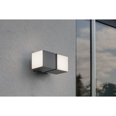 2. LUTEC CUBA Oświetlenie zewnętrzne ścienne LED F