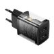 6. Baseus Compact ładowarka sieciowa 2x USB 10.5W czarny (CCXJ010201)